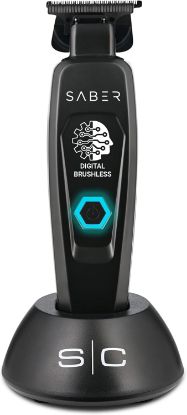 Picture of Stylecraft SABER - PROFESSIONAL FULL METAL BODY DIGITAL BRUSHLESS MOTOR CORDLESS HAIR TRIMMER - BLACK